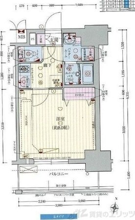プレサンス梅田の物件間取画像